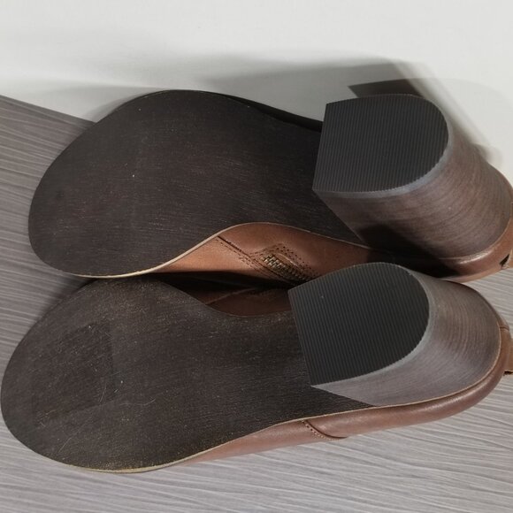 BP Lance Block Heel Bootie, Brown Leather, Womens Size 7.5 M - Picture 11 of 12